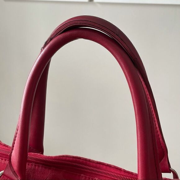 DvF Weekender Bag - Red Diane von Furstenburg Tote - Picture 5 of 12